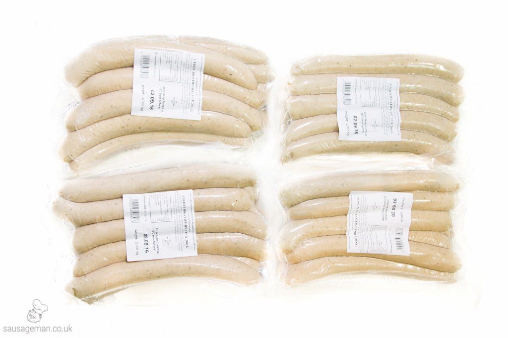 Footlong / Giant / Jumbo Bratwurst UK Suppliers The Sausage Man - packs of 10