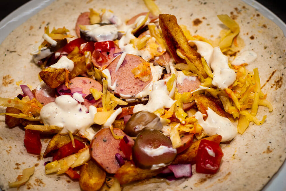 Bacon Frankfurter Shawarma The Sausage Man