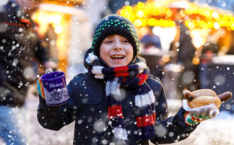 Children at Christmas Fair