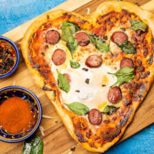 German Valentines Gift - Chilli Beef Breakfast Pizza