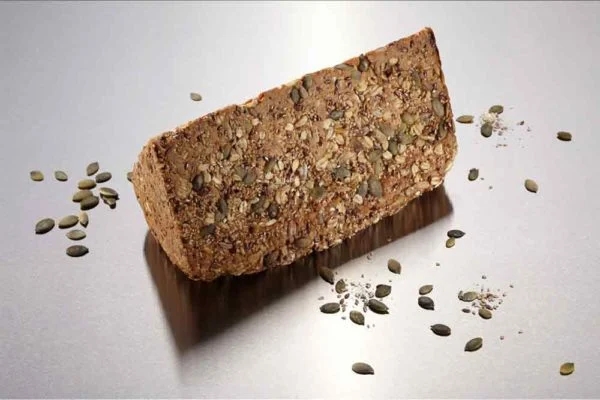 Loaf of Rye and Wheat Seeded Hüttenbrot Bread