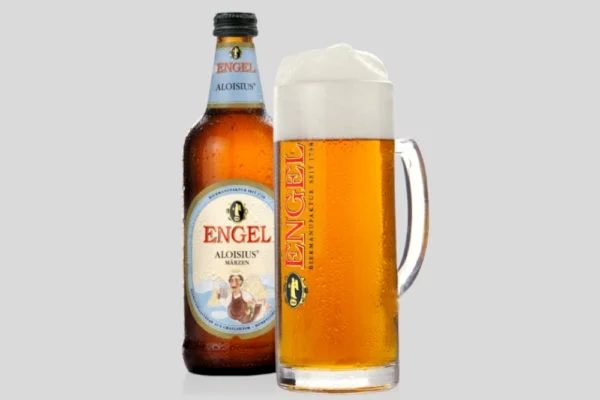 Engel Bavarian Märzen German Craft Beer Bottle and Glass