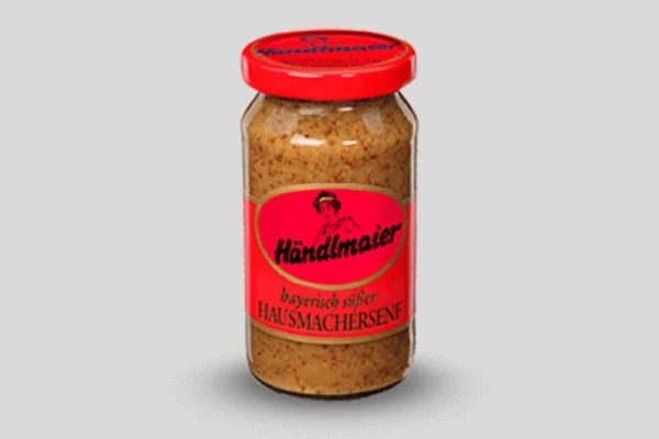 Jar of Händlmaier sweet mustard
