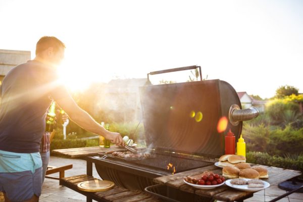 Man cooking BBQ