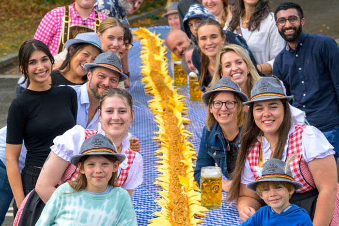 UK longest Bratwurst in Droitwich!