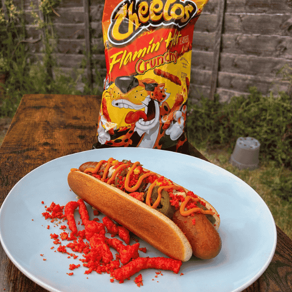 Fiery Cheetos loaded dog Fiery Cheetos loaded Dog