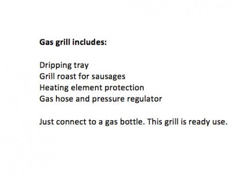 Gas Grill Instructions